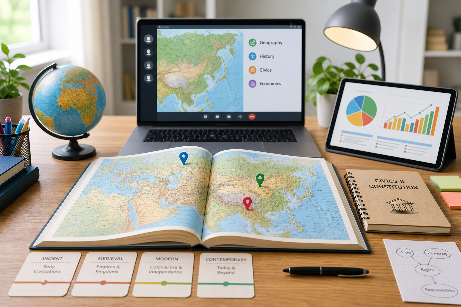 Geography online class support